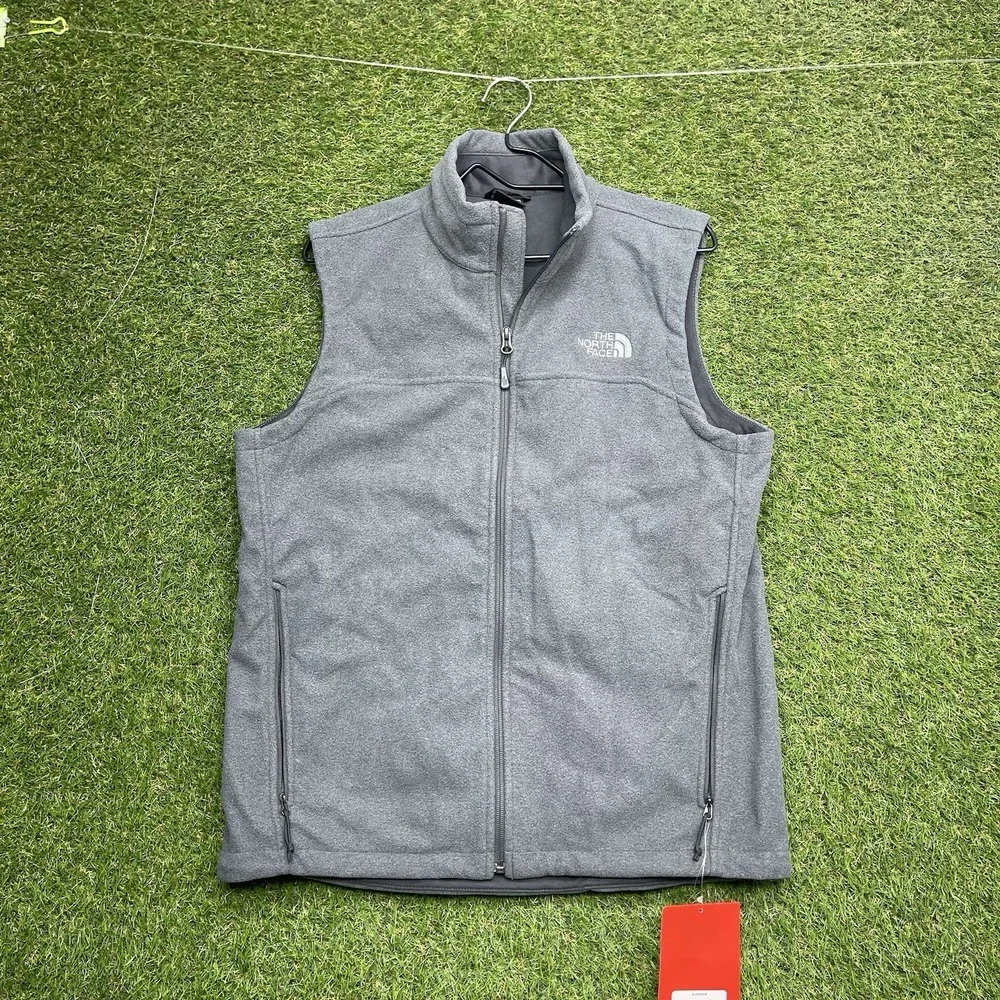 The North Face Windwall Vest Mens Medium Grey Full Zip Outdoors Hiking NWT